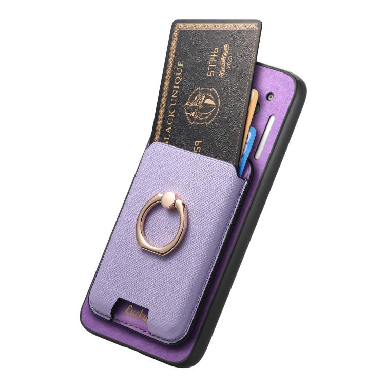 For Nothing Phone 2a Retro Cross Leather Ring Vertical Insert Card Bag MagSafe Phone Case
