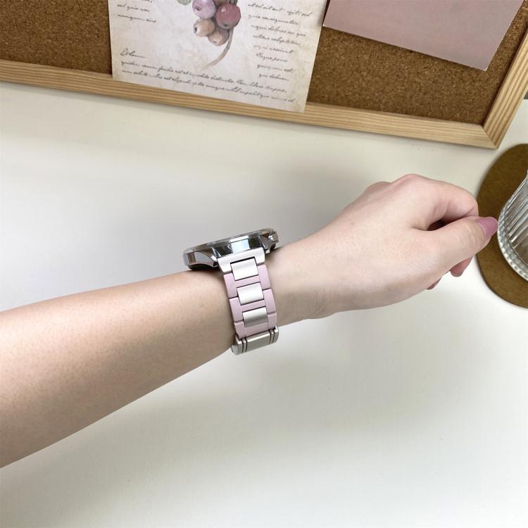 22mm Folding Magnetic Buckle Stainless Steel Rubber Watch Band