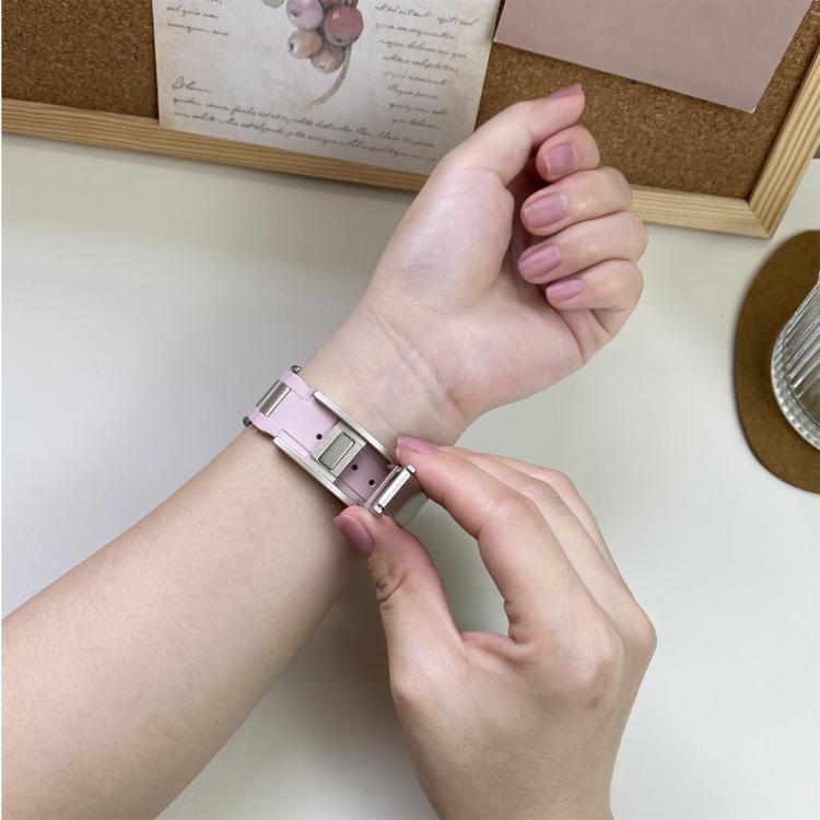 22mm Folding Magnetic Buckle Stainless Steel Rubber Watch Band