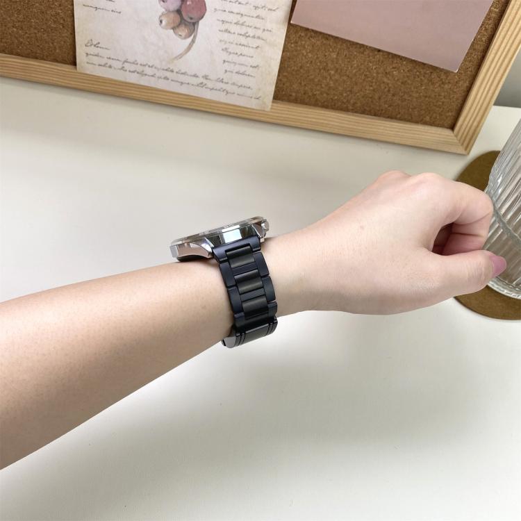 22mm Folding Magnetic Buckle Stainless Steel Rubber Watch Band
