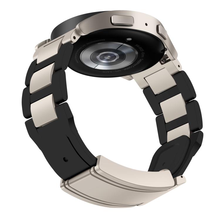 22mm Folding Magnetic Buckle Stainless Steel Rubber Watch Band
