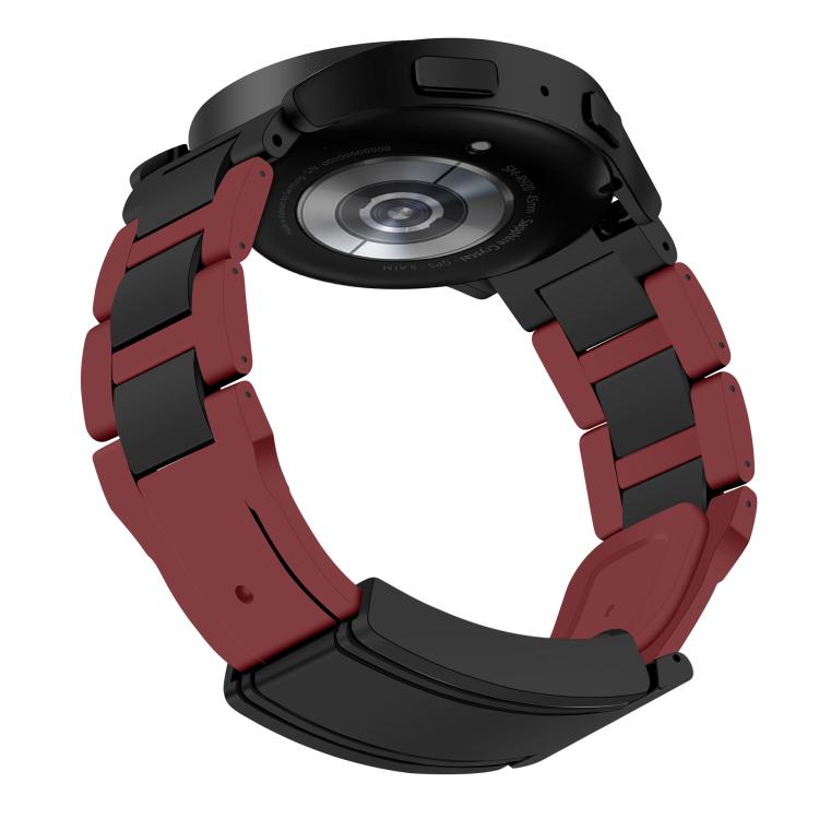 22mm Folding Magnetic Buckle Stainless Steel Rubber Watch Band