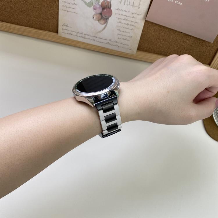 22mm Folding Magnetic Buckle Stainless Steel Rubber Watch Band