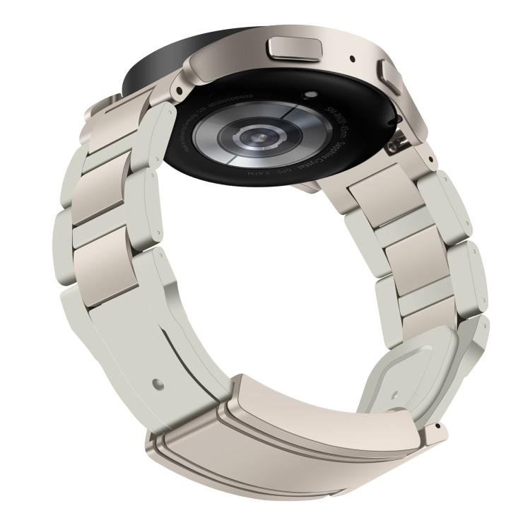 22mm Folding Magnetic Buckle Stainless Steel Rubber Watch Band