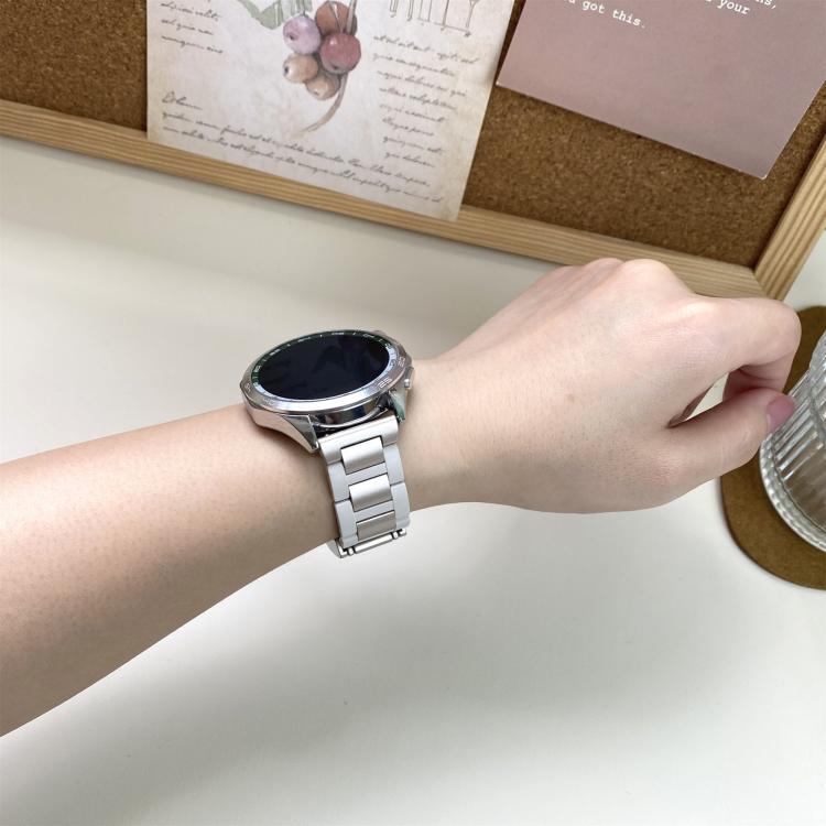 22mm Folding Magnetic Buckle Stainless Steel Rubber Watch Band