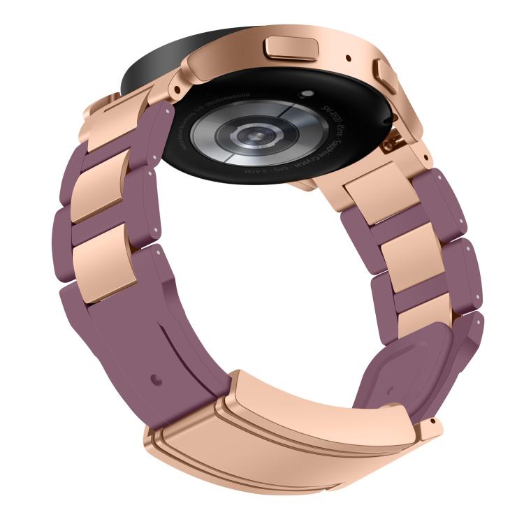22mm Folding Magnetic Buckle Stainless Steel Rubber Watch Band