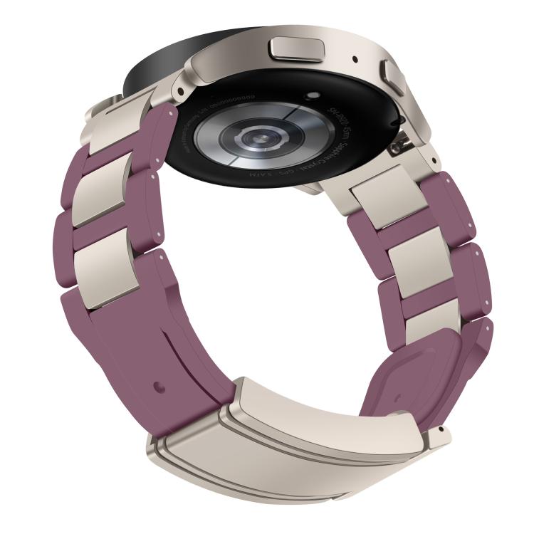22mm Folding Magnetic Buckle Stainless Steel Rubber Watch Band