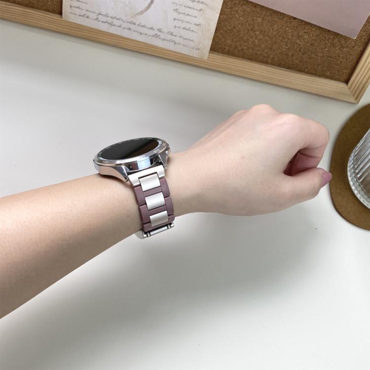 22mm Folding Magnetic Buckle Stainless Steel Rubber Watch Band