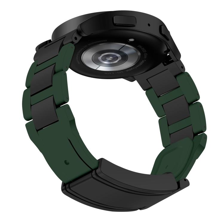 22mm Folding Magnetic Buckle Stainless Steel Rubber Watch Band