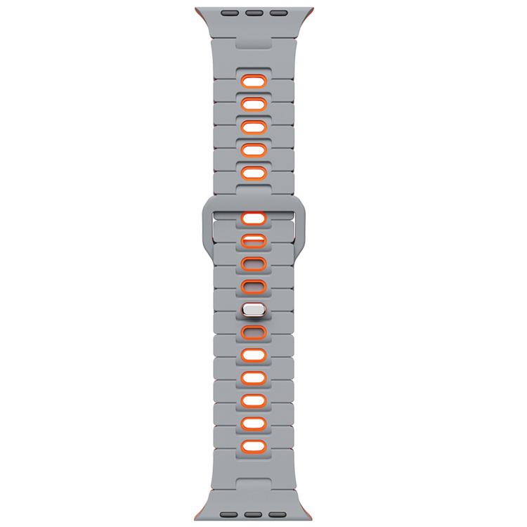 For Apple Watch 46mm / 49mm / 45mm / 44mm Two Tone Silicone Watch Band