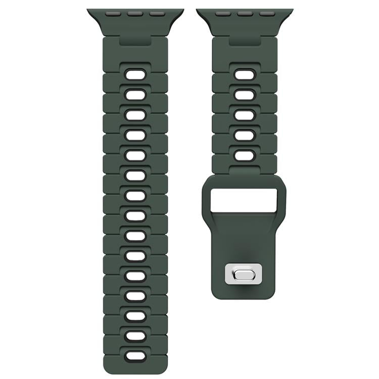 For Apple Watch 46mm / 49mm / 45mm / 44mm Two Tone Silicone Watch Band