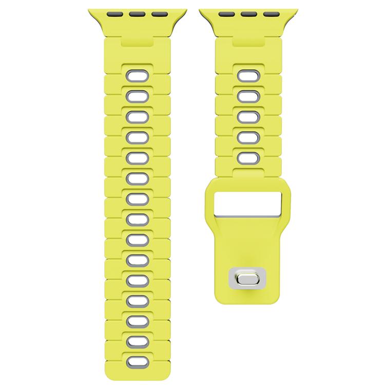For Apple Watch 46mm / 49mm / 45mm / 44mm Two Tone Silicone Watch Band