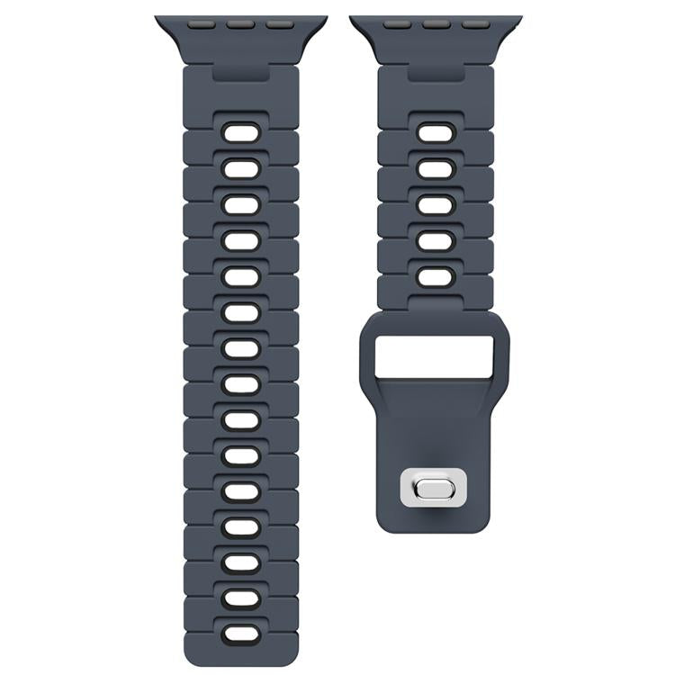 For Apple Watch 46mm / 49mm / 45mm / 44mm Two Tone Silicone Watch Band