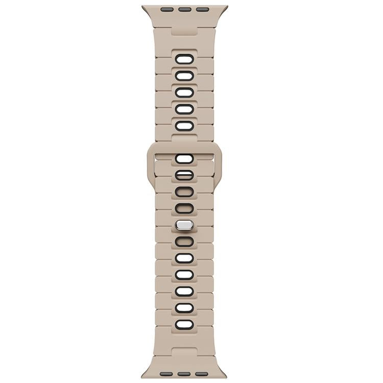 For Apple Watch 42mm / 41mm / 40mm / 38mm Two Tone Silicone Watch Band