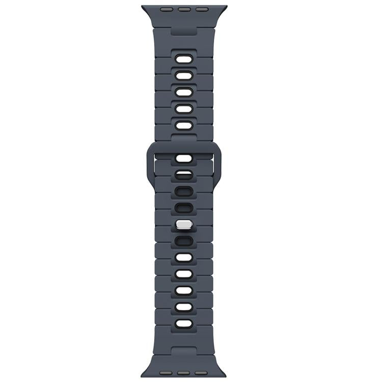 For Apple Watch 42mm / 41mm / 40mm / 38mm Two Tone Silicone Watch Band