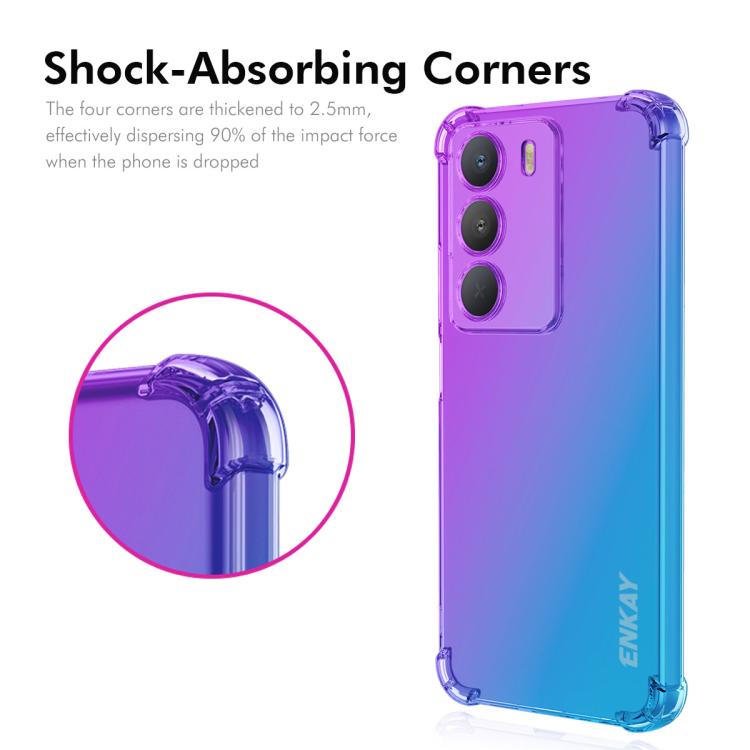 For Realme 14X Global ENKAY Hat-Prince Gradient Airbag TPU Phone Case