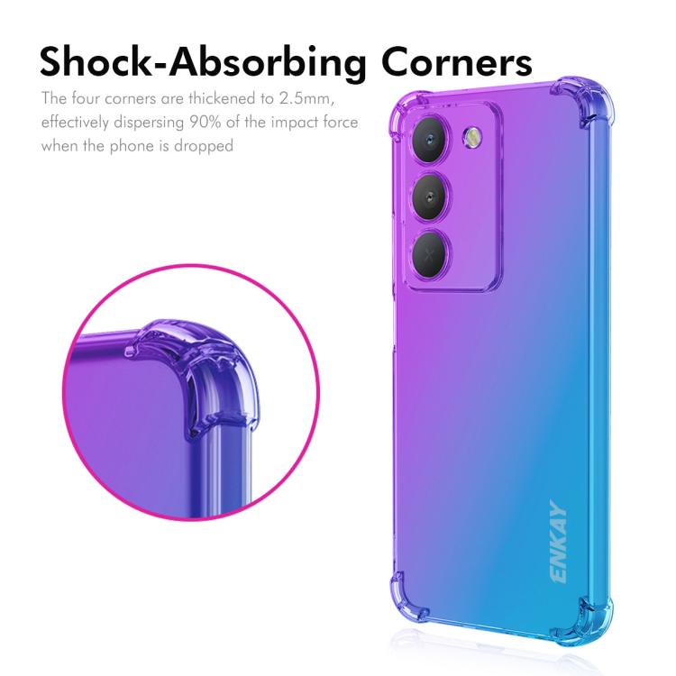 For Realme 14X India / V60 Pro ENKAY Hat-Prince Gradient Airbag TPU Phone Case