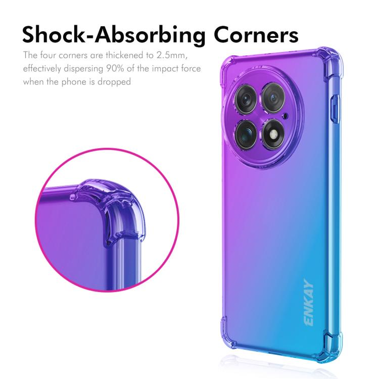 For OnePlus 13 ENKAY Hat-Prince Gradient Airbag TPU Phone Case