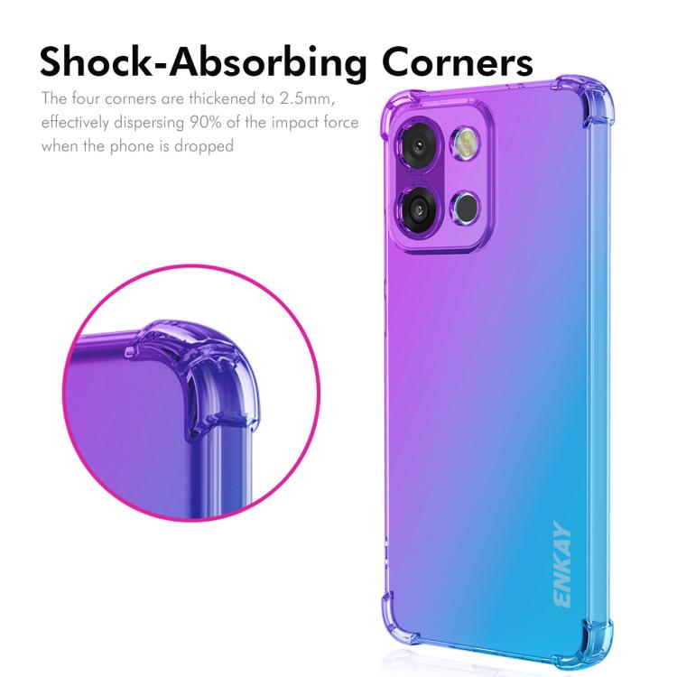 For OnePlus 13T ENKAY Hat-Prince Gradient Airbag TPU Phone Case