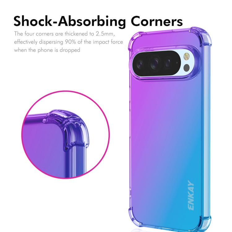 For Google Pixel 9 Pro XL ENKAY Hat-Prince Gradient Airbag TPU Phone Case