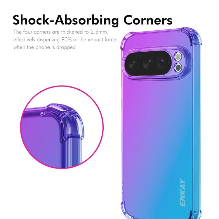 For Google Pixel 10 Pro XL ENKAY Hat-Prince Gradient Airbag TPU Phone Case