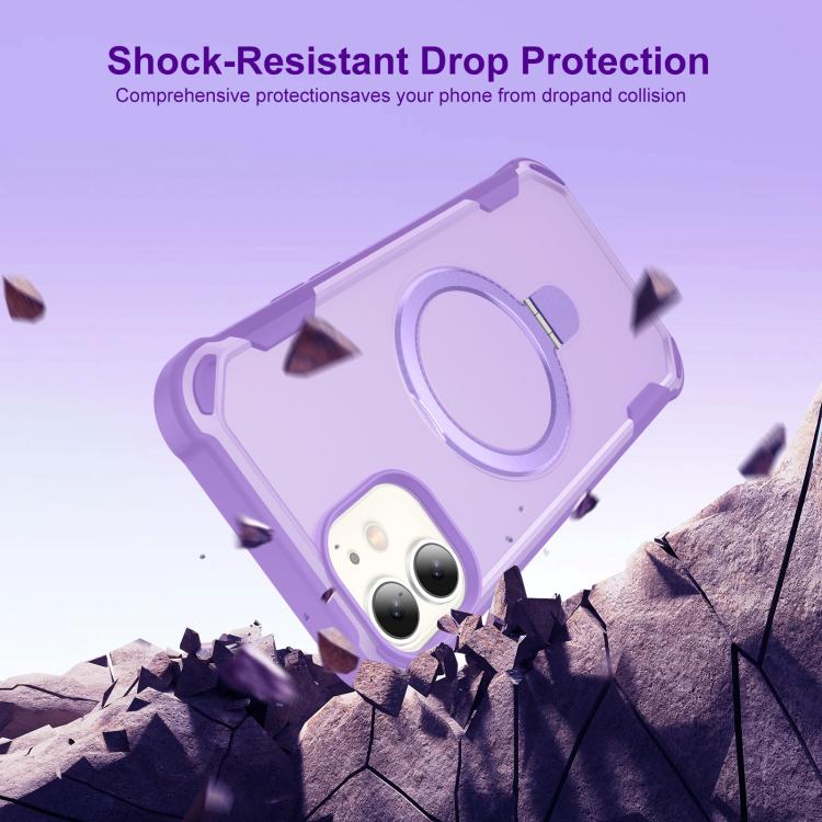 For iPhone 12 Yingcai Gears MagSafe Holder Shockproof Phone Case