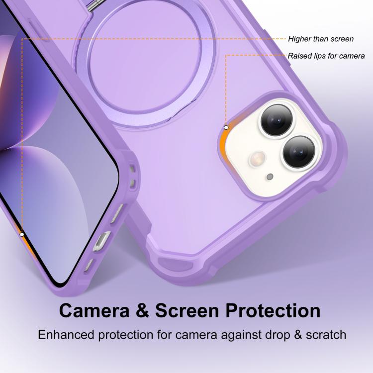 For iPhone 12 Yingcai Gears MagSafe Holder Shockproof Phone Case
