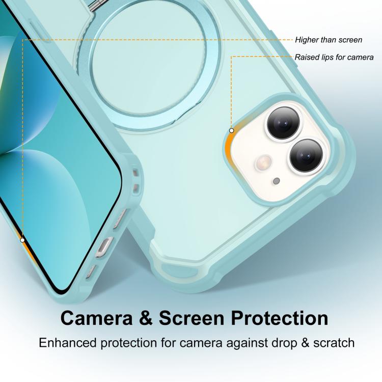 For iPhone 12 Yingcai Gears MagSafe Holder Shockproof Phone Case