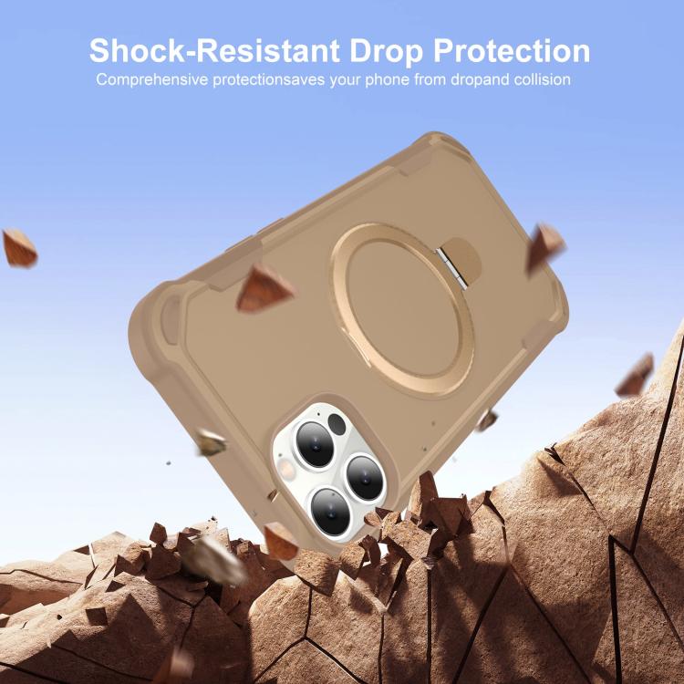 For iPhone 12 Pro Yingcai Gears MagSafe Holder Shockproof Phone Case