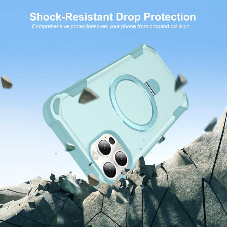 For iPhone 12 Pro Max Yingcai Gears MagSafe Holder Shockproof Phone Case