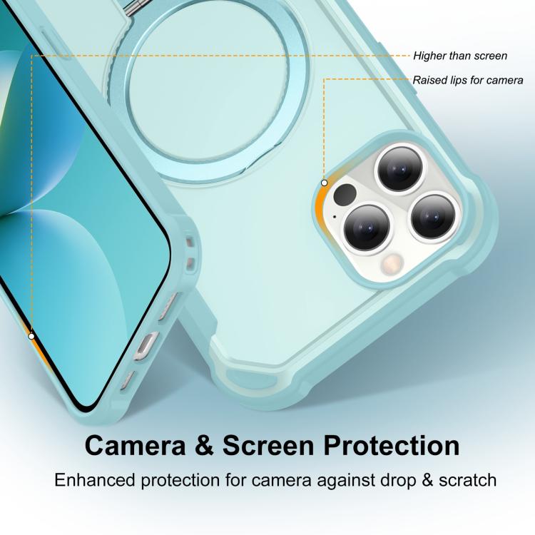 For iPhone 12 Pro Max Yingcai Gears MagSafe Holder Shockproof Phone Case