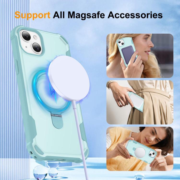 For iPhone 13 Yingcai Gears MagSafe Holder Shockproof Phone Case