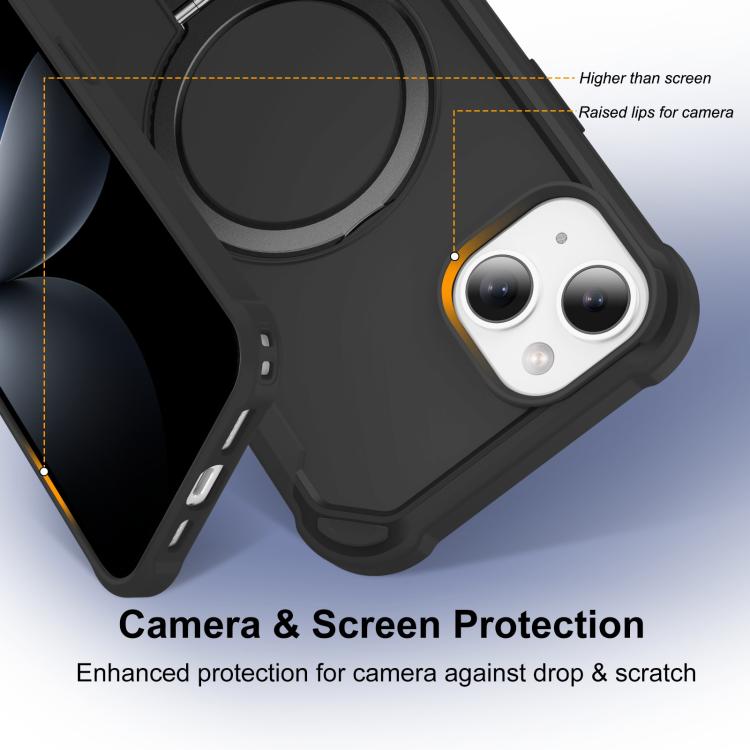 For iPhone 14 Yingcai Gears MagSafe Holder Shockproof Phone Case