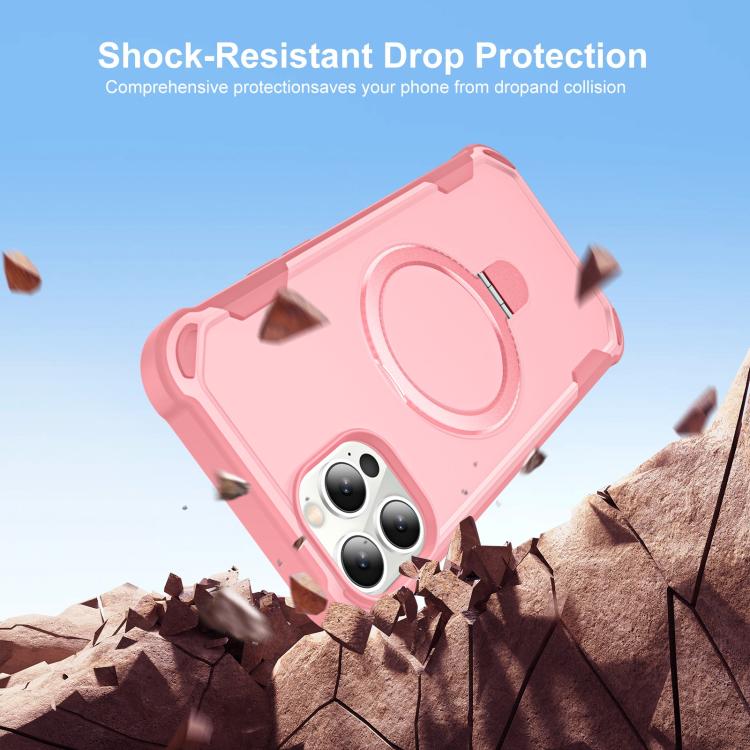 For iPhone 14 Pro Yingcai Gears MagSafe Holder Shockproof Phone Case