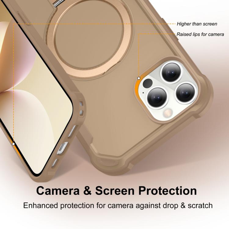 For iPhone 14 Pro Yingcai Gears MagSafe Holder Shockproof Phone Case