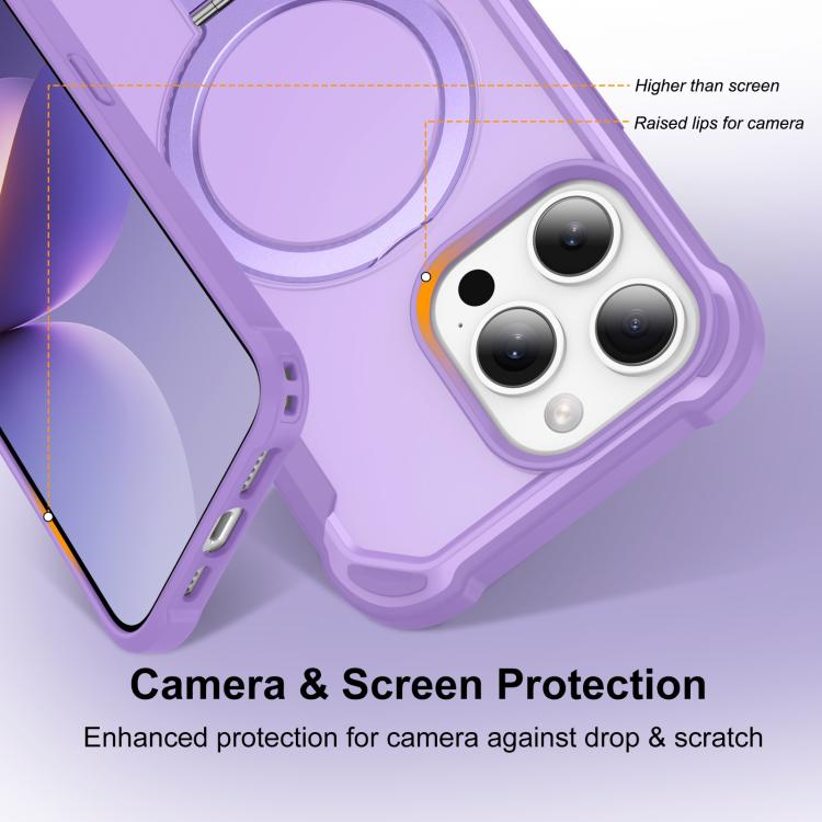 For iPhone 14 Pro Max Yingcai Gears MagSafe Holder Shockproof Phone Case