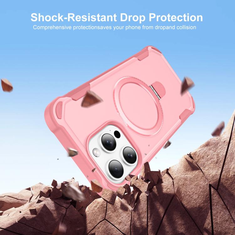 For iPhone 14 Pro Max Yingcai Gears MagSafe Holder Shockproof Phone Case