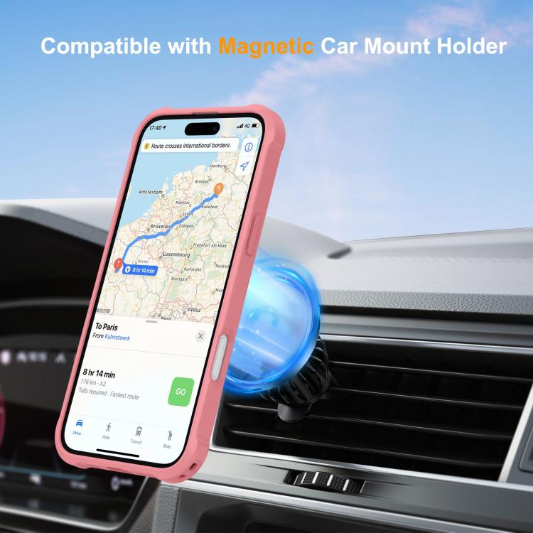 For iPhone 16 Yingcai Gears MagSafe Holder Shockproof Phone Case