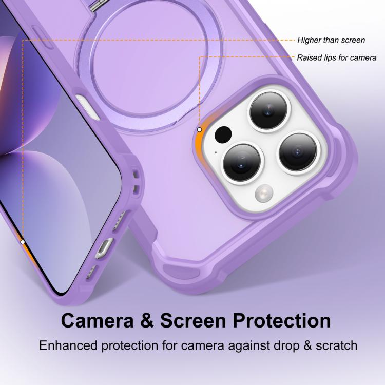 For iPhone 16 Pro Yingcai Gears MagSafe Holder Shockproof Phone Case