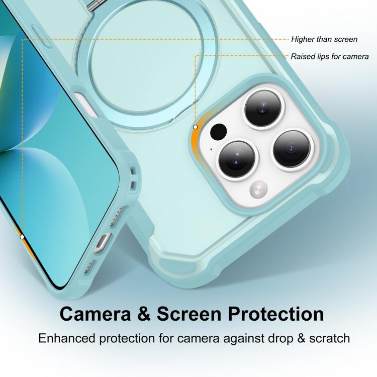 For iPhone 16 Pro Yingcai Gears MagSafe Holder Shockproof Phone Case