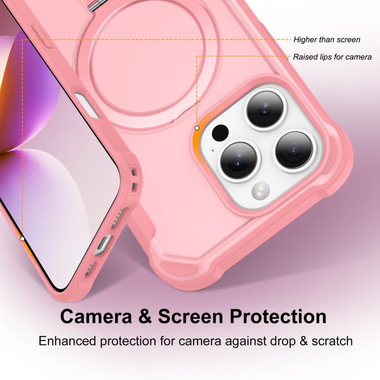 For iPhone 16 Pro Max Yingcai Gears MagSafe Holder Shockproof Phone Case