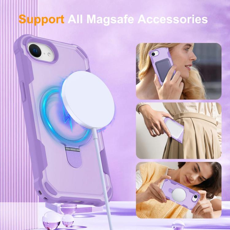 For iPhone 17e / 16e Yingcai Gears MagSafe Holder Shockproof Phone Case