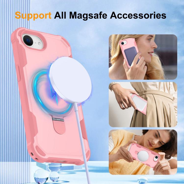 For iPhone 17e / 16e Yingcai Gears MagSafe Holder Shockproof Phone Case