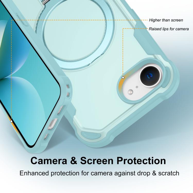 For iPhone 17e / 16e Yingcai Gears MagSafe Holder Shockproof Phone Case