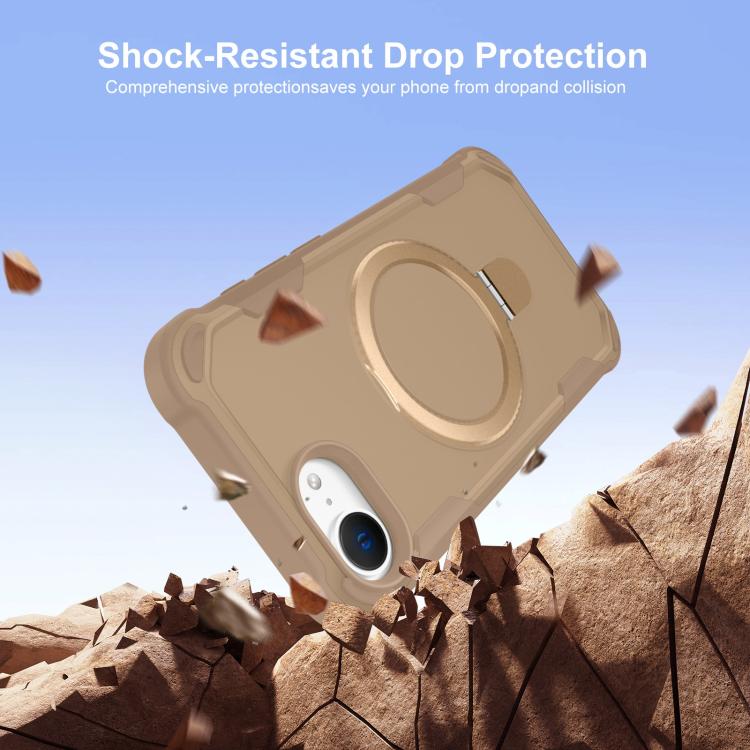For iPhone 17e / 16e Yingcai Gears MagSafe Holder Shockproof Phone Case