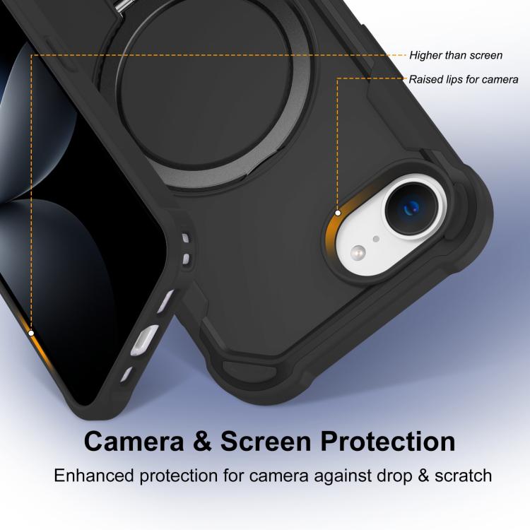 For iPhone 17e / 16e Yingcai Gears MagSafe Holder Shockproof Phone Case