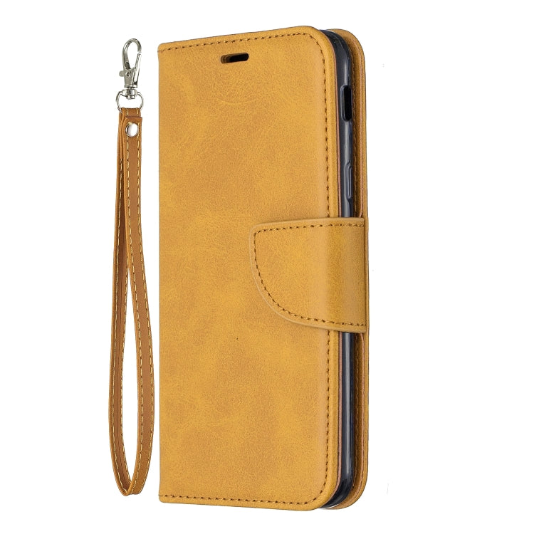 Retro Lambskin Texture Pure Color Horizontal Flip PU Leather Case for Galaxy A6 2018, with Holder & Card Slots & Wallet & Lanyard