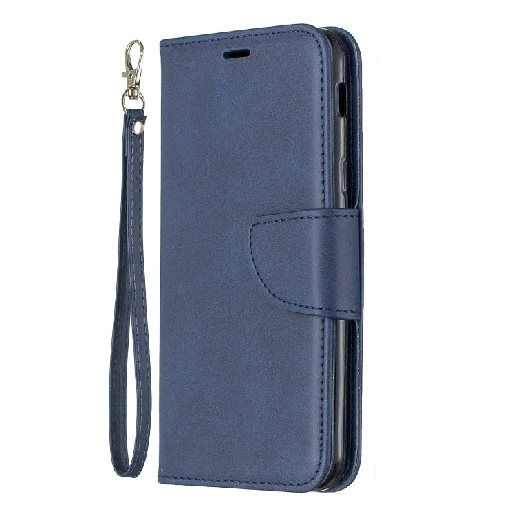 Retro Lambskin Texture Pure Color Horizontal Flip PU Leather Case for Galaxy A6 2018, with Holder & Card Slots & Wallet & Lanyard