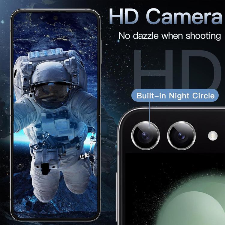 For Galaxy Z Flip7 ENKAY Hat-Prince 9H Rear Camera Lens Aluminium Alloy Tempered Glass Film