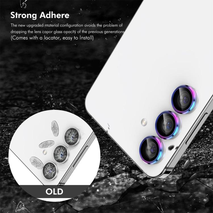 For Galaxy S25 FE 5G ENKAY Hat-Prince 9H Rear Camera Lens Aluminium Alloy Tempered Glass Film